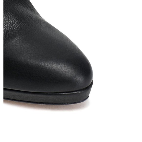 NIB JIMMY CHOO BLACK Leather OVER THE KNEE Thigh High Boots Booties 9 Stiletto - Picture 6 of 14